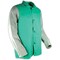 Magid SparkGuard 1830LS Green Flame Resistant Standard Weight Jacket with Grey Leather Sleeves, XXL 1830LS-XXL - alternate 1